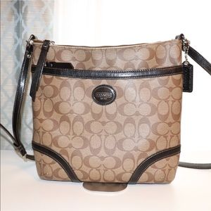 COACH signature crossbody purse